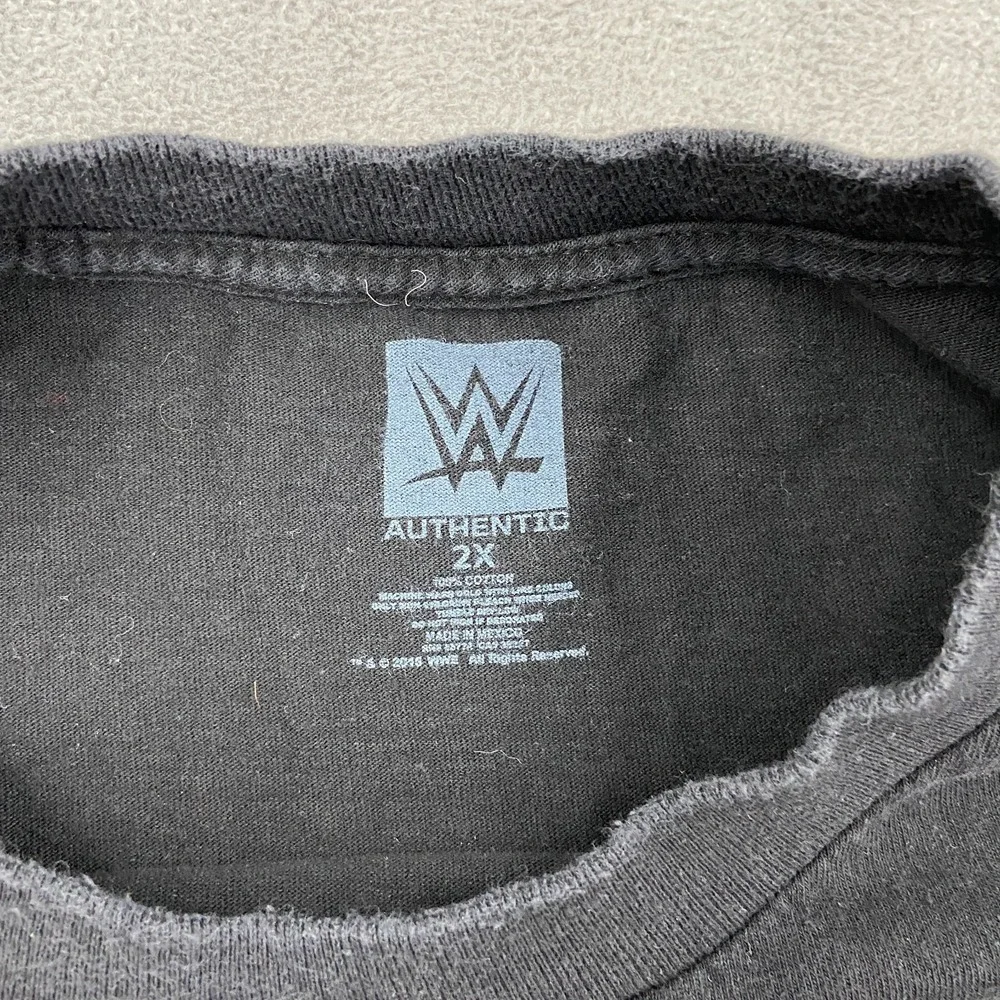 Seth Rollins‎ The Undisputed Future T Shirt Mens 2X Black WWE Authentic Cotton